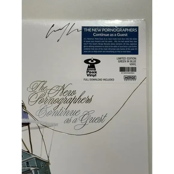 The New Pornographers band SIGNED lp album continue as a guest autographed #2
